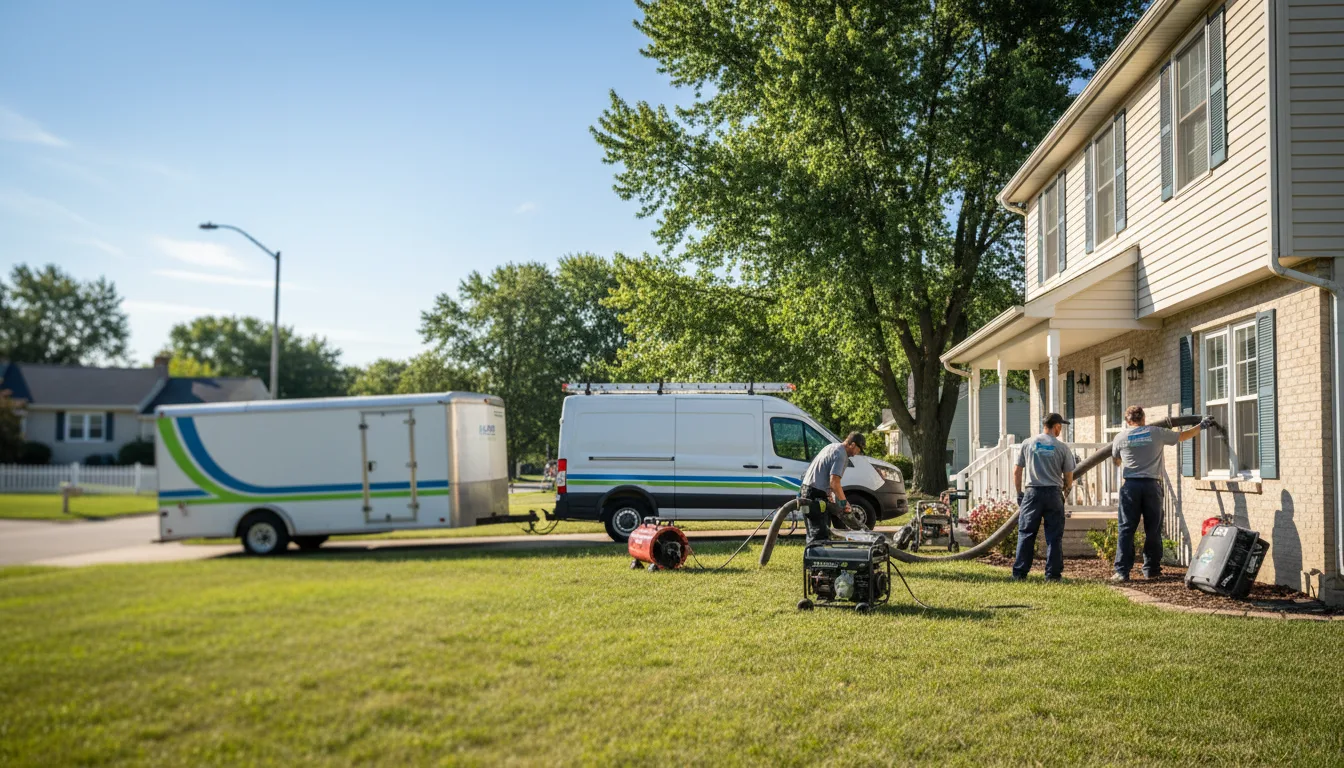 Flooded Basement Restoration And Cleanup With Repair in Warrenville, IL near me